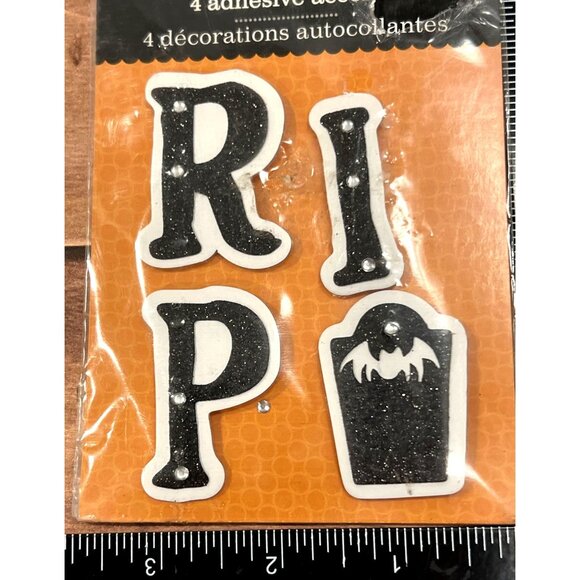 Halloween RIP Adhesive Accents By Colorbok 64088 Embellishment - Picture 3 of 3
